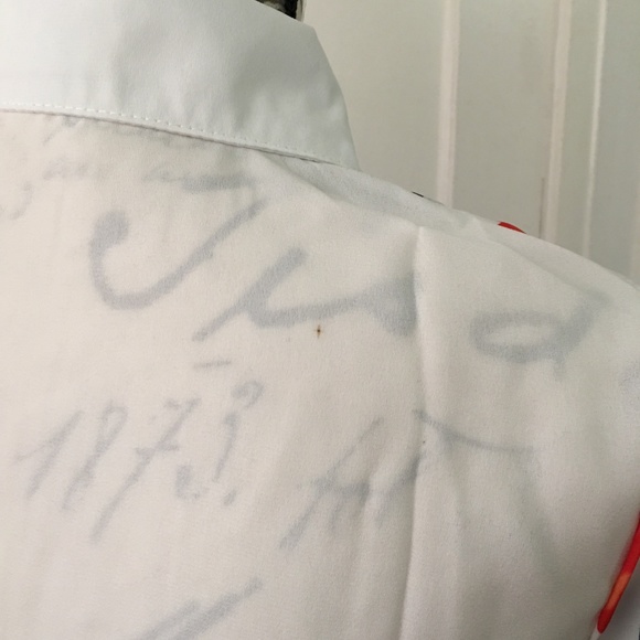 White Blouse with Butterflies - Picture 3 of 4